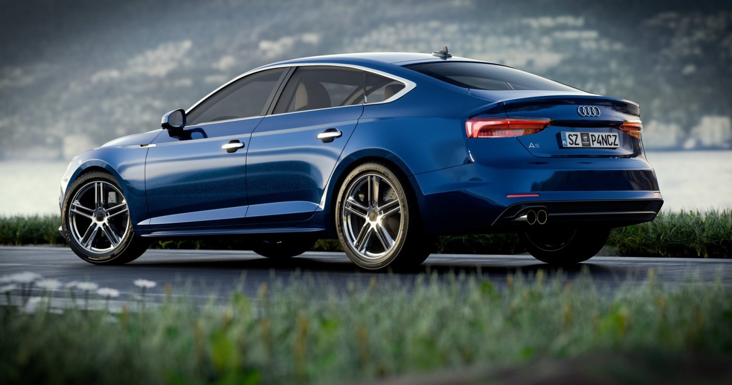 Audi A5 Sportback- wizualizacje studio i enviro