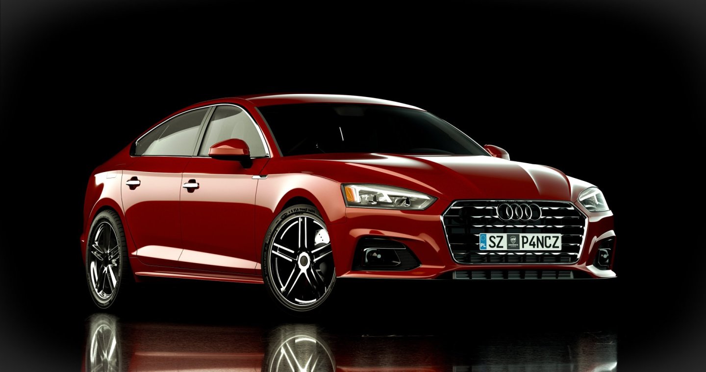 Audi A5 Sportback- wizualizacje studio i enviro
